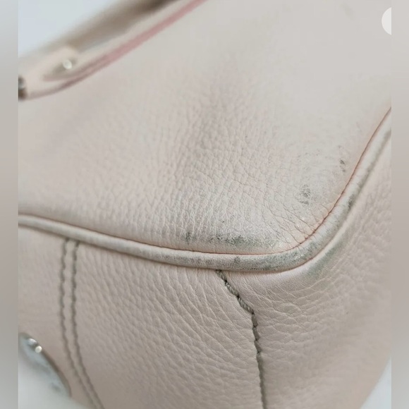 GUC CELINE Pale PINK Blush BOOGIE BAG Rare Color LEATHER LUXE Satchel VINTAGE - Picture 6 of 9